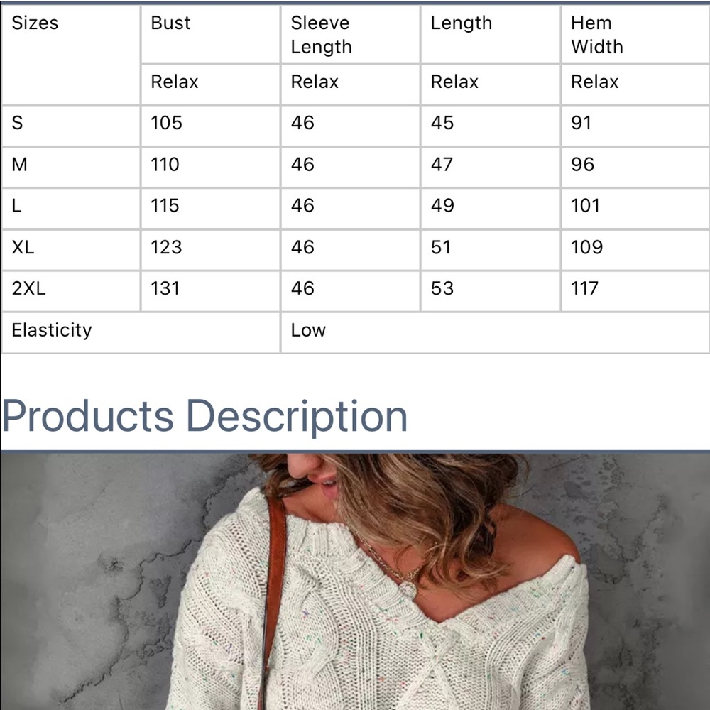 Pippidip Cream Cable Knit Sweater - Picture 7 of 12
